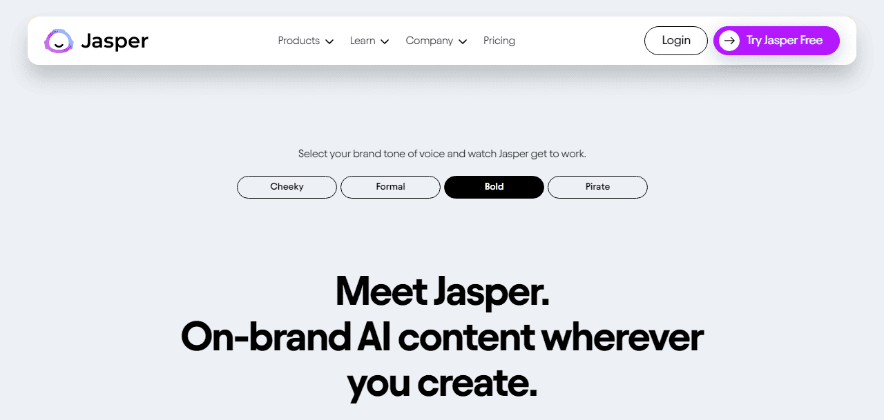 Jasper AI writer