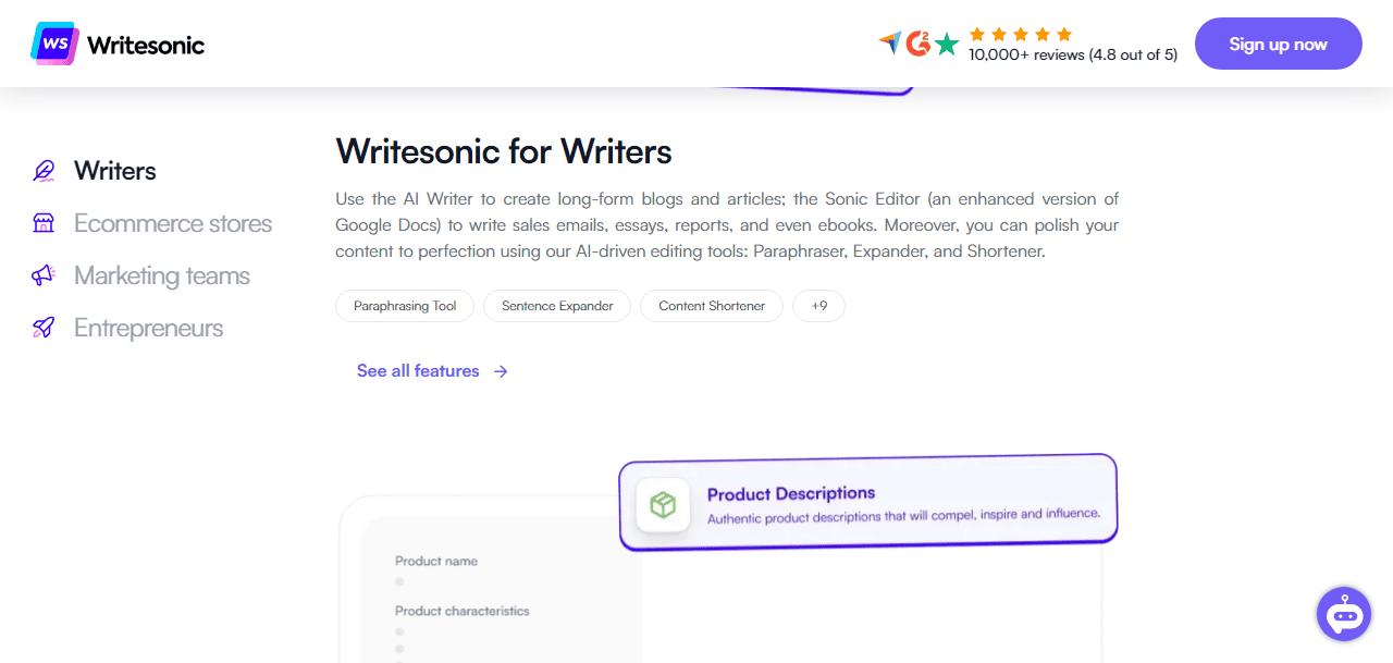 Writesonic AI Writer