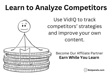 Youtube video competitor analysis using vidIQ