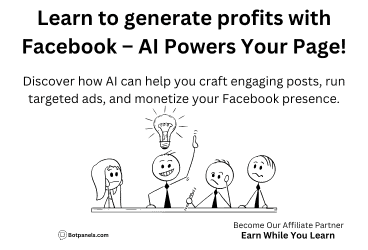 Generate revenue from facebook with AI