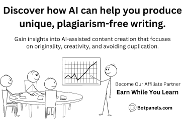 Plagiarism free writing with AI