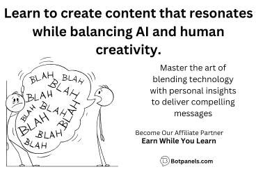 Balance between AI content and human creativity