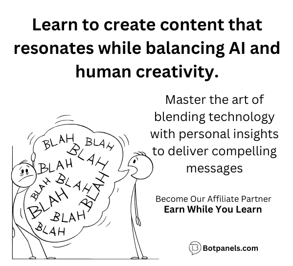 Balance between AI content and human creativity