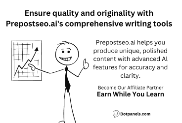 Original content writing with Prepostseo AI