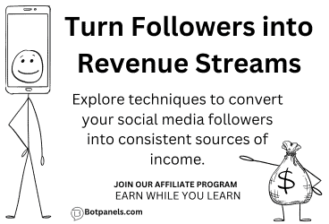 Turn followers into revenue stream